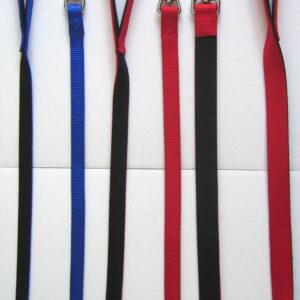 anipro Sport+ повод от лента, двоен, двуцветен, 1.5/200см черно/червено